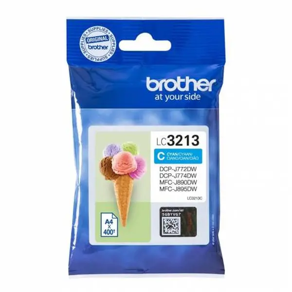 Оригинальный Brother LC3213 Чернила - Голубой