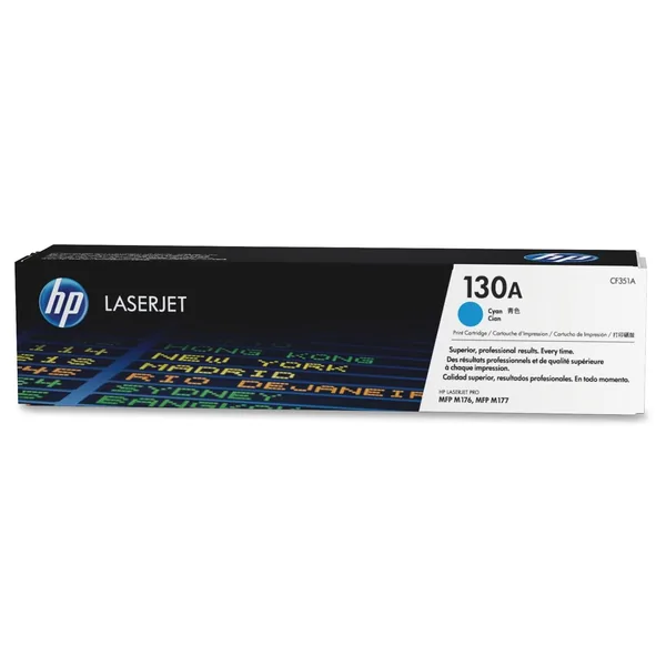 Оригинальный HP 130A - (CF351A) Тонер - Голубой