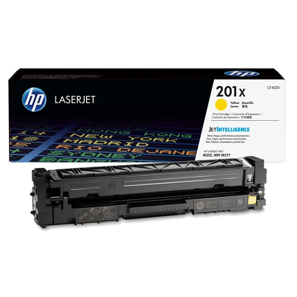 Γνήσιο HP 201X - (CF402X) Τόνερ - Κίτρινο