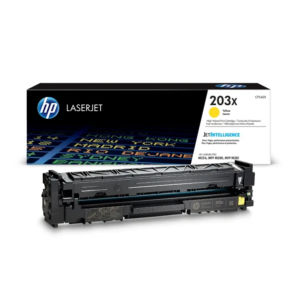 Γνήσιο HP 203X - (CF542X) Τόνερ - Κίτρινο