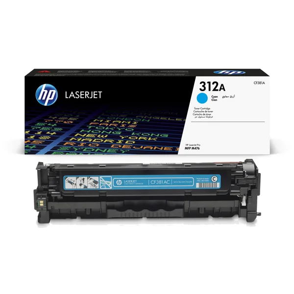 Оригинальный HP 312A - (CF381A) Тонер - Голубой
